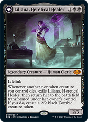 Liliana, Heretical Healer // Liliana, Defiant Necromancer [Commander Collection: Black] | GrognardGamesBatavia