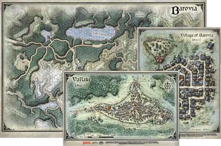 D&D Game Mat - Curse of Strahd: Barovia Map Set | GrognardGamesBatavia