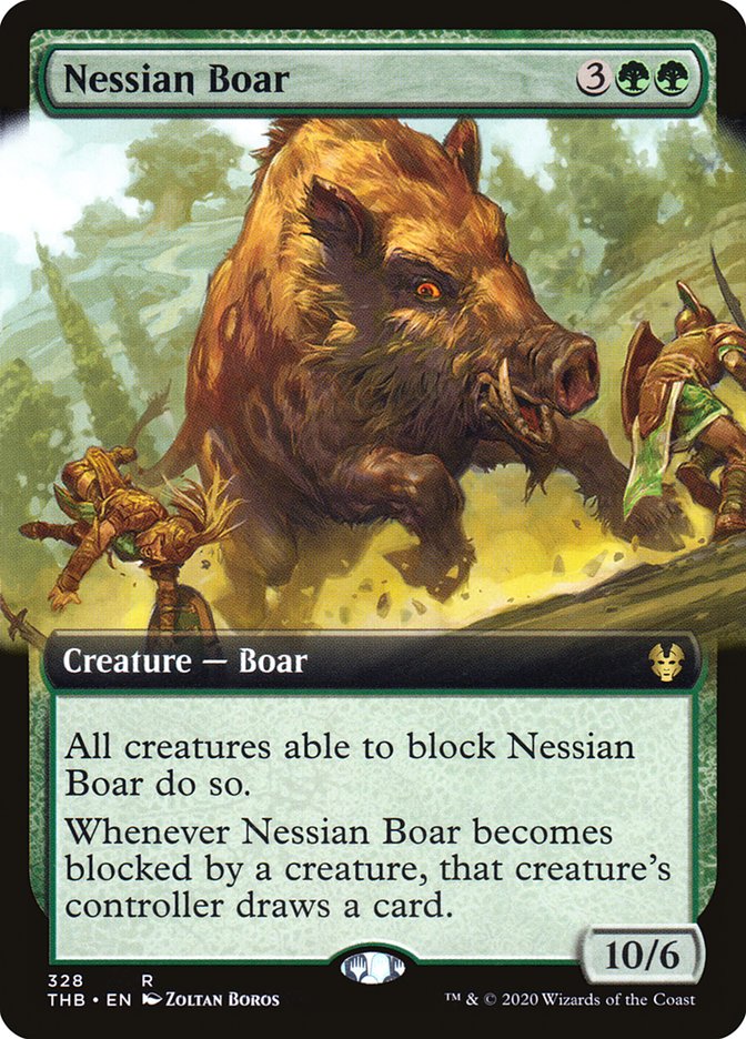 Nessian Boar (Extended Art) [Theros Beyond Death] | GrognardGamesBatavia