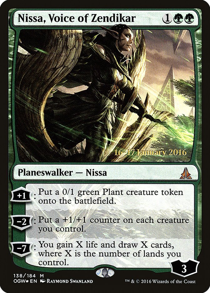 Nissa, Voice of Zendikar [Oath of the Gatewatch Prerelease Promos] | GrognardGamesBatavia