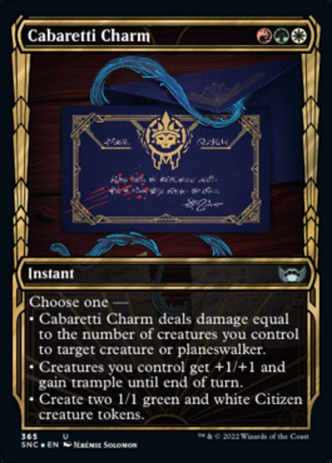 Cabaretti Charm (Showcase Golden Age Gilded Foil) [Streets of New Capenna] | GrognardGamesBatavia