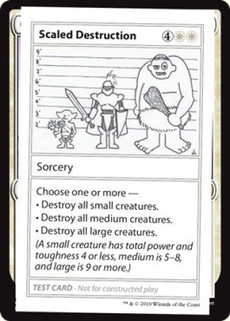 Scaled Destruction (2021 Edition) [Mystery Booster Playtest Cards] | GrognardGamesBatavia