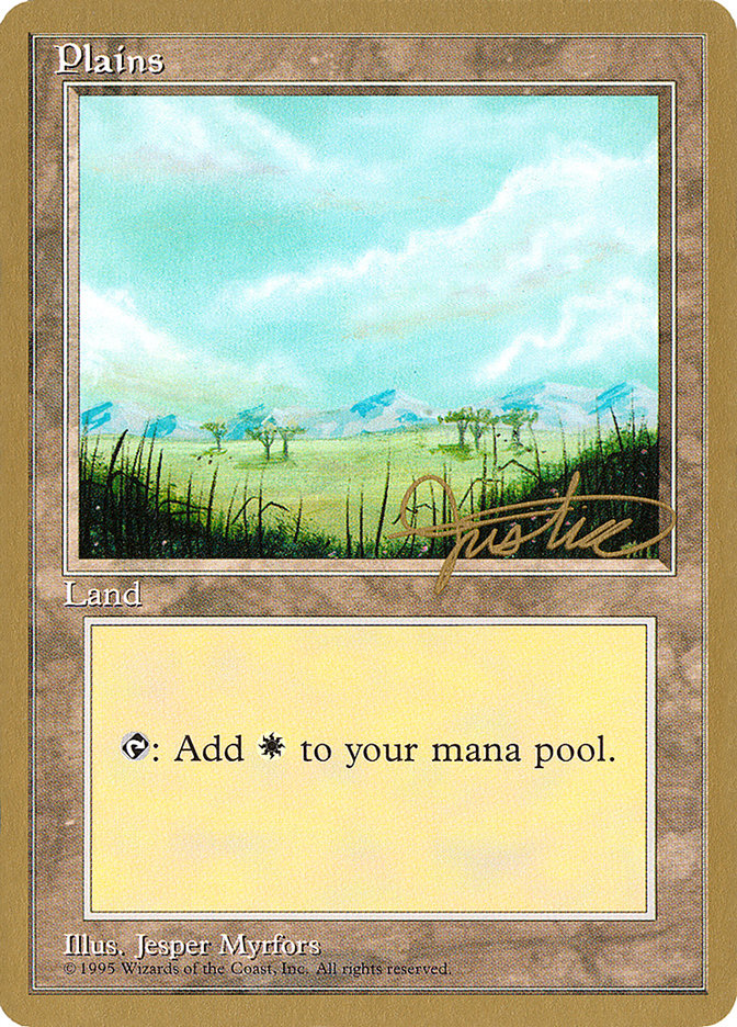 Plains (mj365) (Mark Justice) [Pro Tour Collector Set] | GrognardGamesBatavia