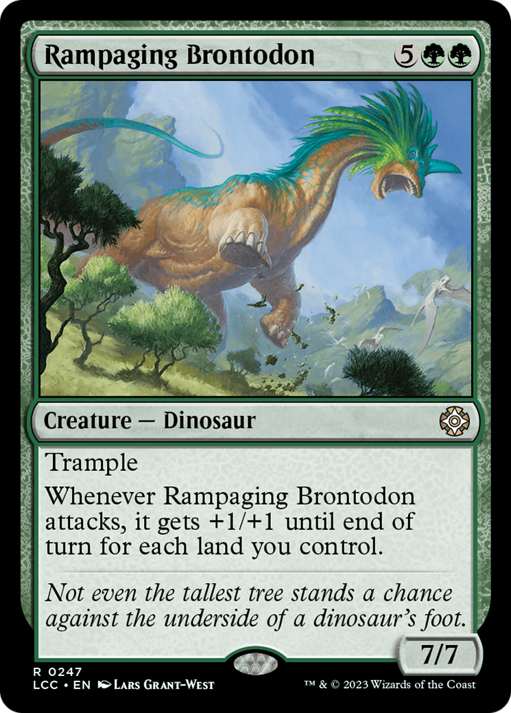 Rampaging Brontodon [The Lost Caverns of Ixalan Commander] | GrognardGamesBatavia