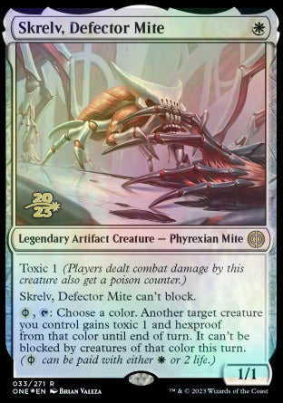 Skrelv, Defector Mite [Phyrexia: All Will Be One Prerelease Promos] | GrognardGamesBatavia