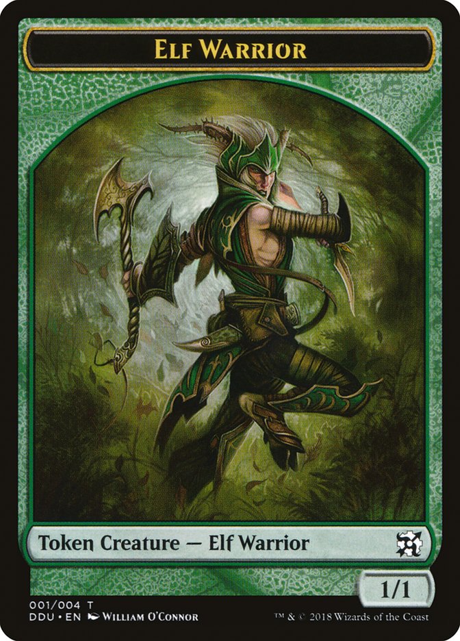 Elf Warrior Token [Duel Decks: Elves vs. Inventors Tokens] | GrognardGamesBatavia