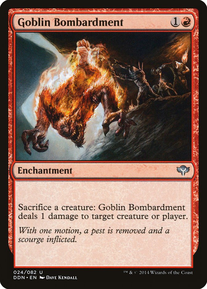 Goblin Bombardment [Duel Decks: Speed vs. Cunning] | GrognardGamesBatavia