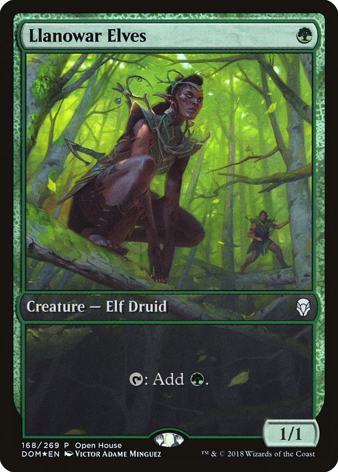 Llanowar Elves (Open House) [Dominaria Promos] | GrognardGamesBatavia