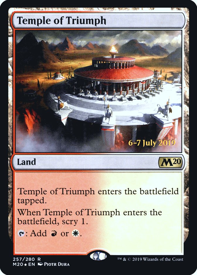 Temple of Triumph [Core Set 2020 Prerelease Promos] | GrognardGamesBatavia