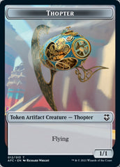 Thopter // Treasure Double-Sided Token [Dungeons & Dragons: Adventures in the Forgotten Realms Commander Tokens] | GrognardGamesBatavia