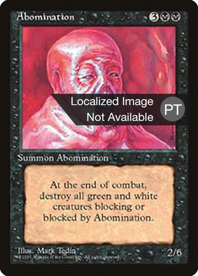 Abomination [Fourth Edition (Foreign Black Border)] | GrognardGamesBatavia