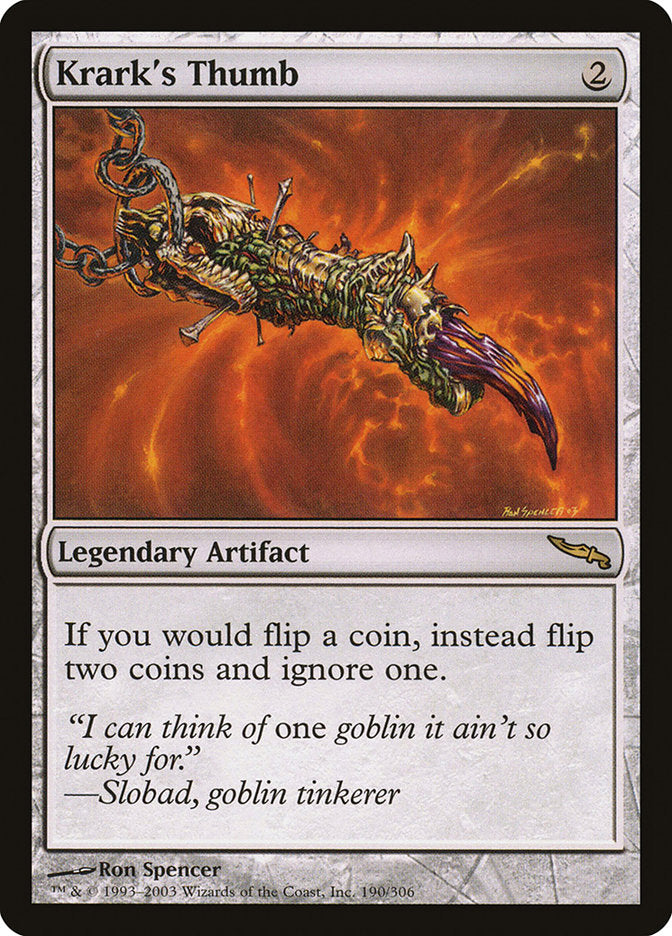 Krark's Thumb [Mirrodin] | GrognardGamesBatavia