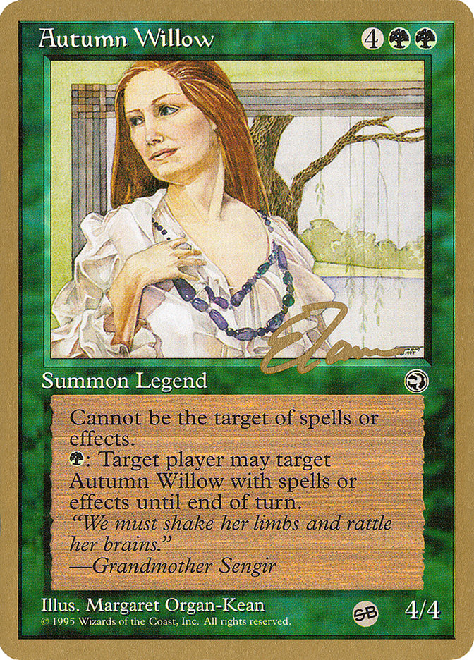 Autumn Willow (Eric Tam) (SB) [Pro Tour Collector Set] | GrognardGamesBatavia