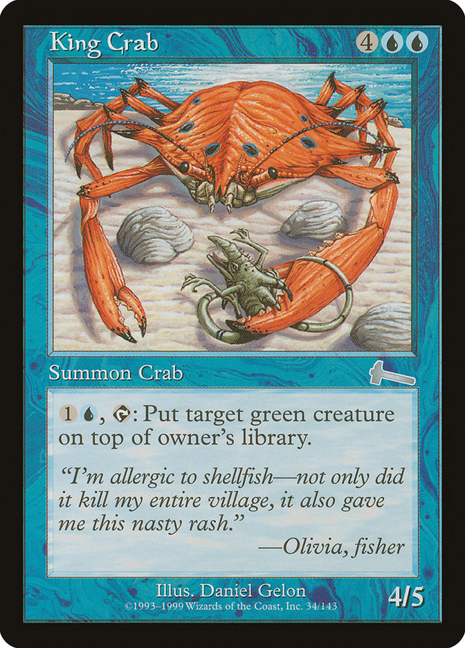 King Crab [Urza's Legacy] | GrognardGamesBatavia