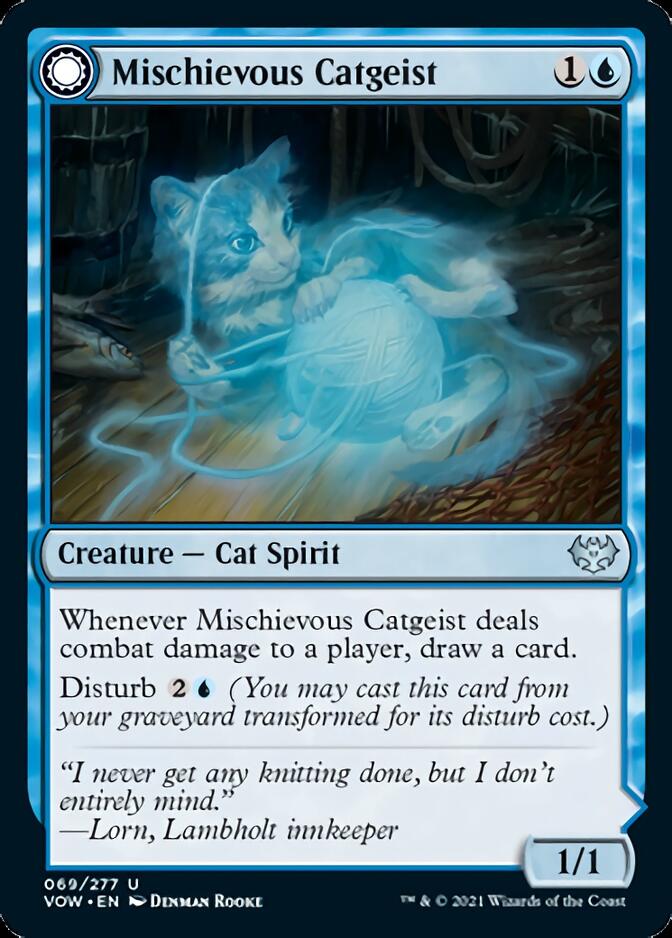 Mischievous Catgeist // Catlike Curiosity [Innistrad: Crimson Vow] | GrognardGamesBatavia