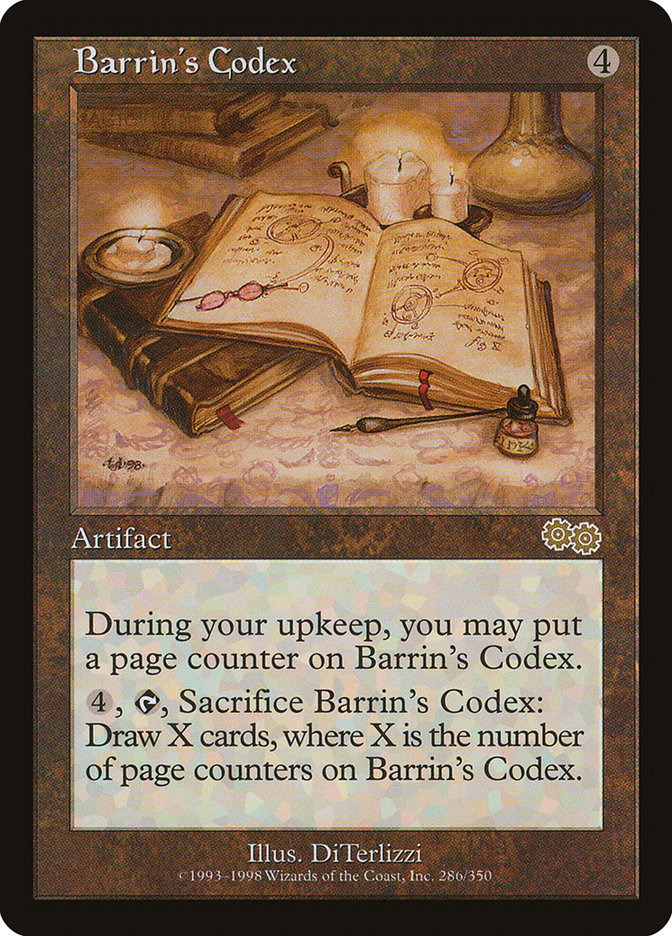 Barrin's Codex [Urza's Saga] | GrognardGamesBatavia