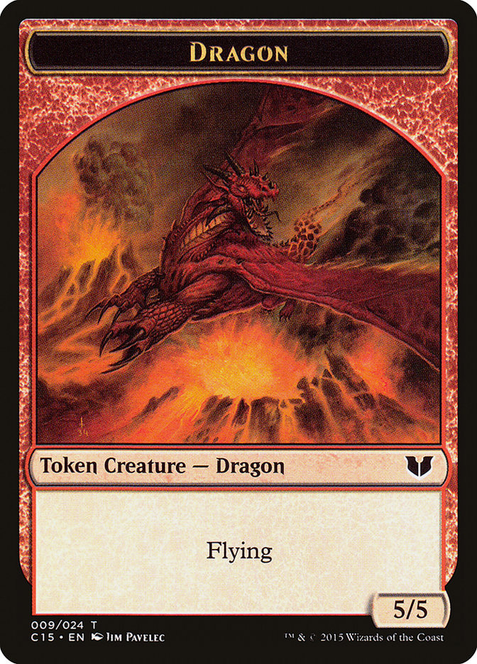 Dragon // Dragon Double-Sided Token [Commander 2015 Tokens] | GrognardGamesBatavia