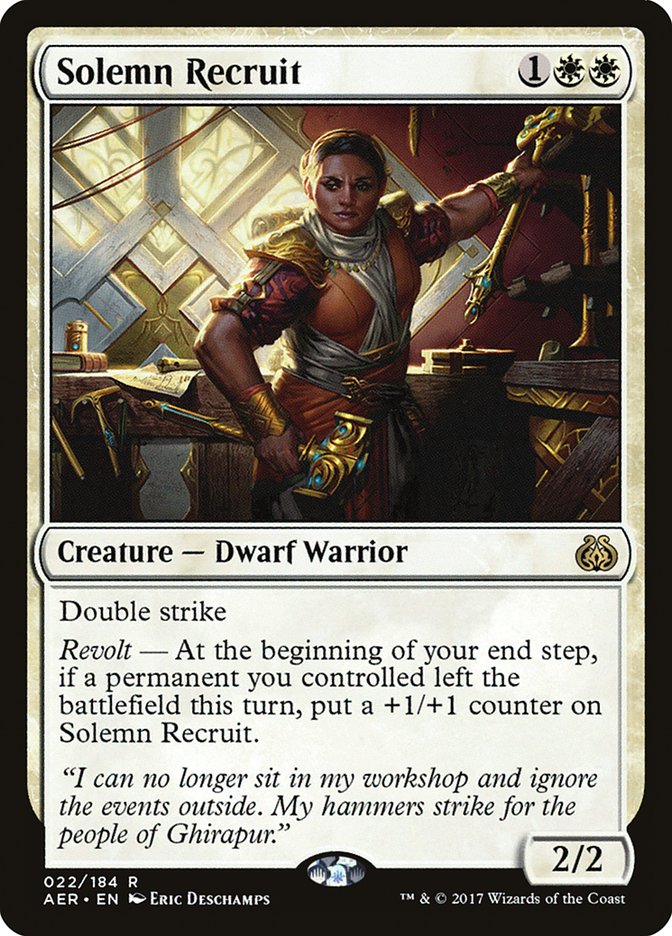 Solemn Recruit [Aether Revolt] | GrognardGamesBatavia