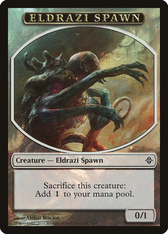 Eldrazi Spawn Token (1a/5) [Rise of the Eldrazi Tokens] | GrognardGamesBatavia