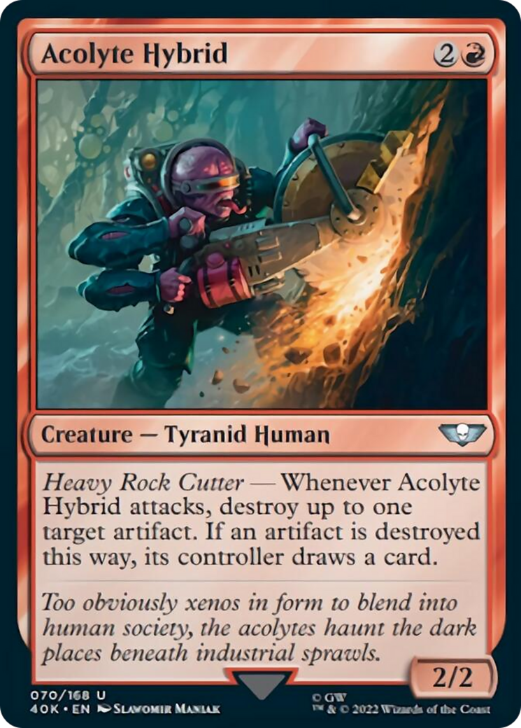 Acolyte Hybrid (Surge Foil) [Universes Beyond: Warhammer 40,000] | GrognardGamesBatavia