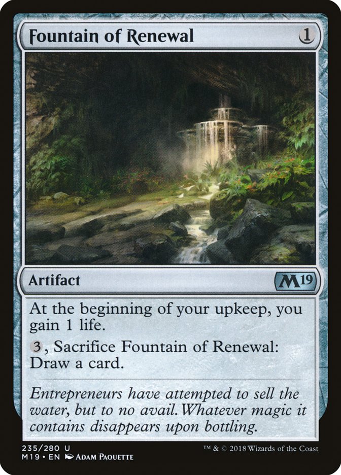 Fountain of Renewal [Core Set 2019] | GrognardGamesBatavia