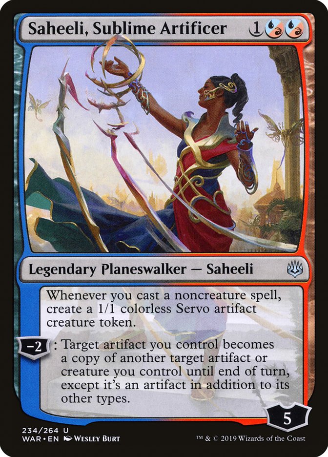 Saheeli, Sublime Artificer [War of the Spark] | GrognardGamesBatavia