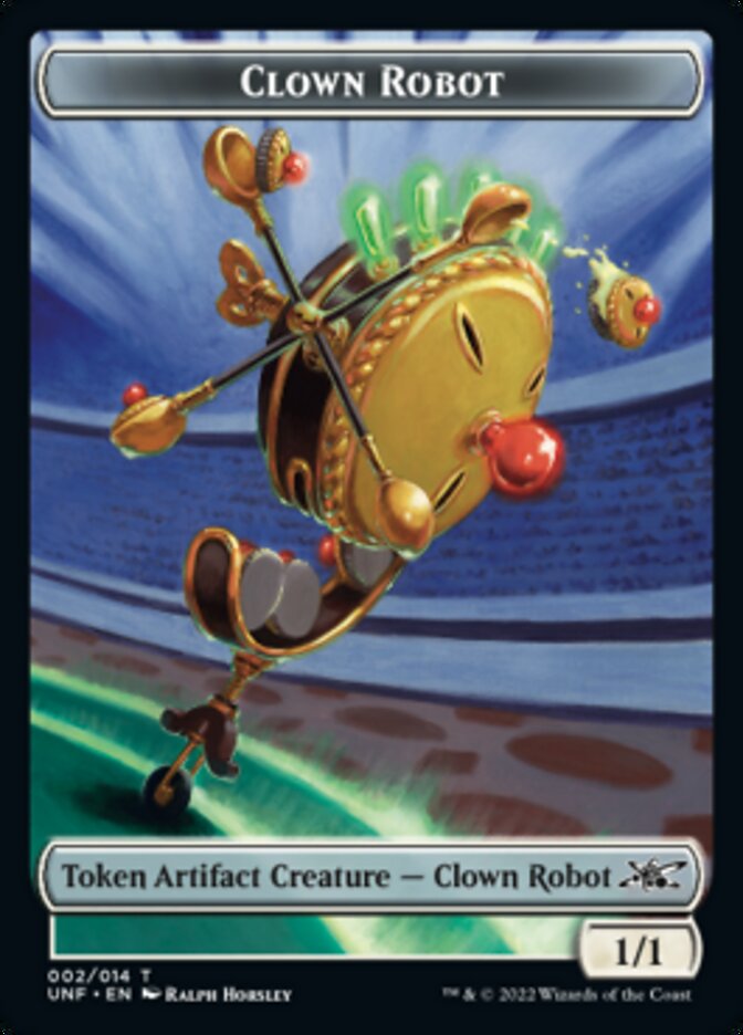 Clown Robot (002) Token [Unfinity Tokens] | GrognardGamesBatavia