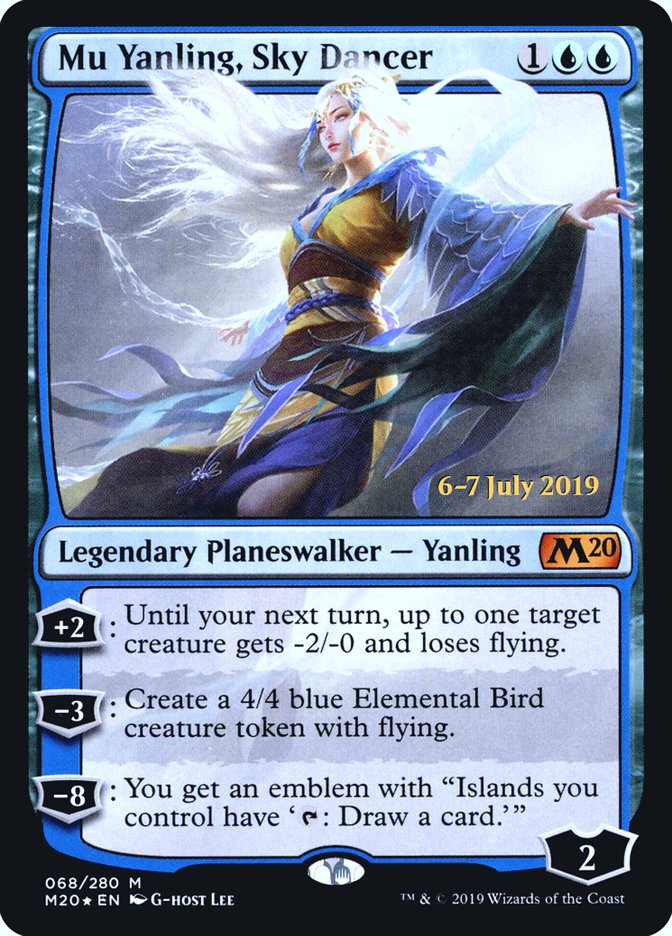 Mu Yanling, Sky Dancer [Core Set 2020 Prerelease Promos] | GrognardGamesBatavia