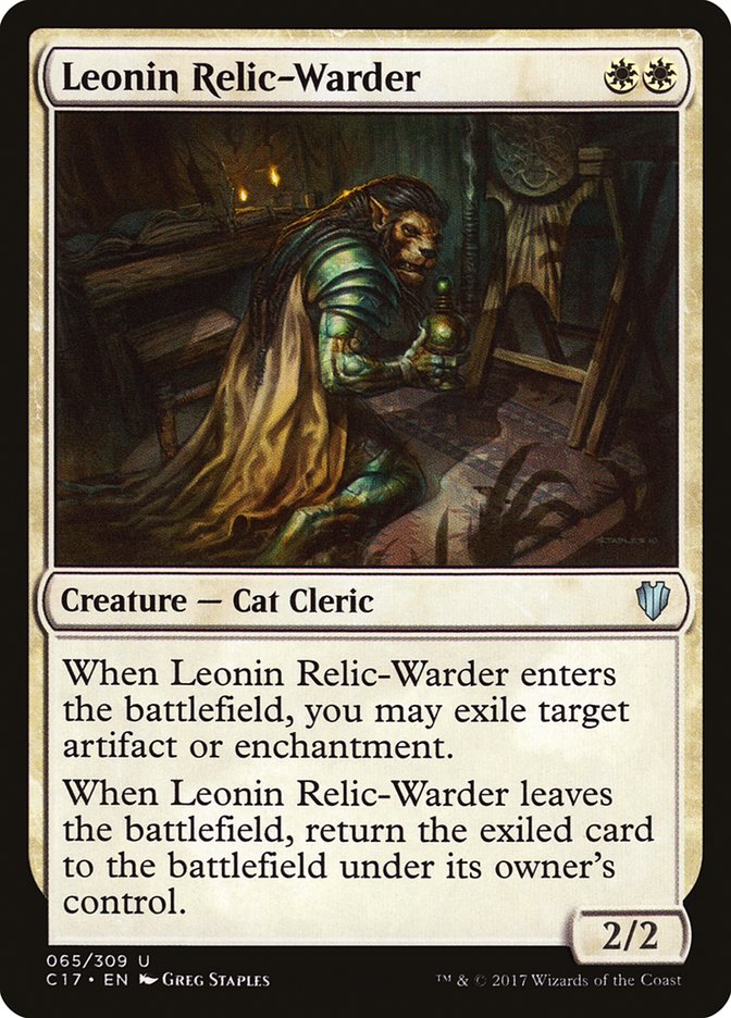 Leonin Relic-Warder [Commander 2017] | GrognardGamesBatavia