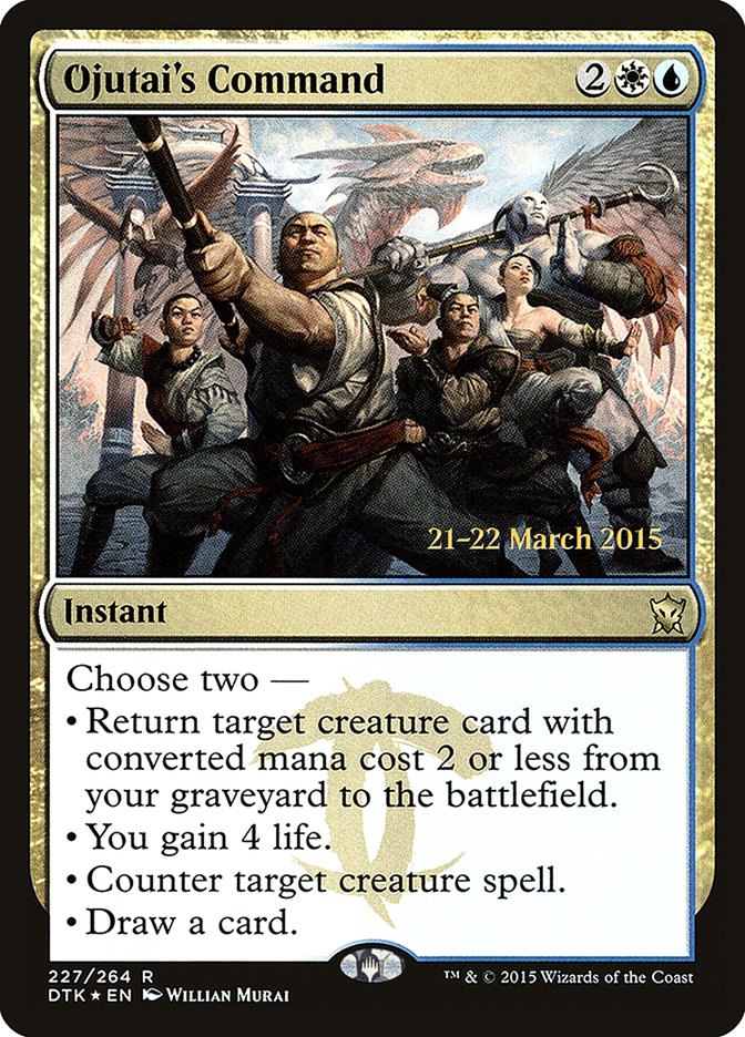 Ojutai's Command [Dragons of Tarkir Prerelease Promos] | GrognardGamesBatavia