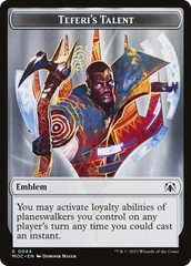 Elemental (02) // Teferi's Talent Emblem Double-Sided Token [March of the Machine Commander Tokens] | GrognardGamesBatavia