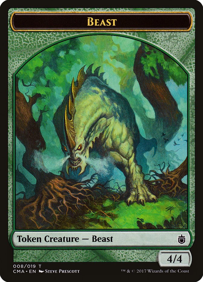 Beast Token (008/019) [Commander Anthology Tokens] | GrognardGamesBatavia