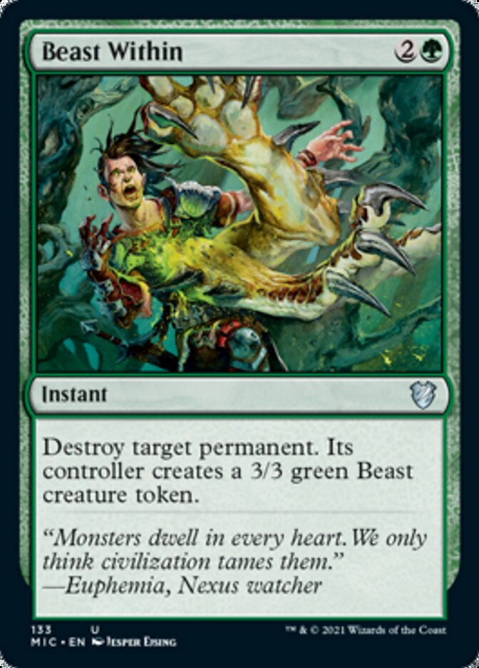 Beast Within [Innistrad: Midnight Hunt Commander] | GrognardGamesBatavia