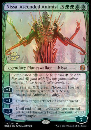 Nissa, Ascended Animist [Phyrexia: All Will Be One Prerelease Promos] | GrognardGamesBatavia