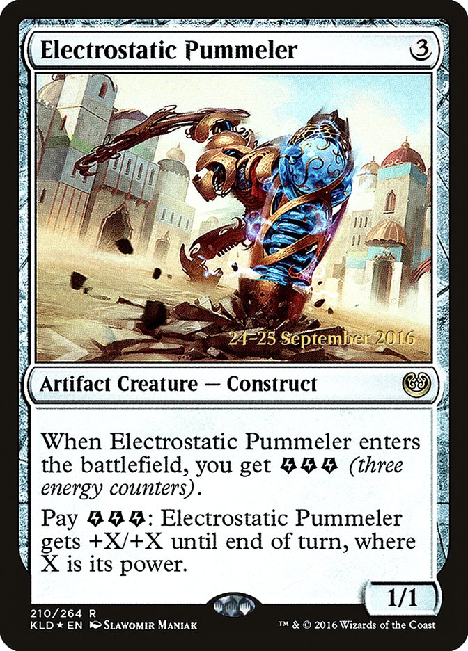 Electrostatic Pummeler [Kaladesh Prerelease Promos] | GrognardGamesBatavia