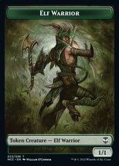 Elf Warrior // Wurm Double-Sided Token [Streets of New Capenna Commander Tokens] | GrognardGamesBatavia