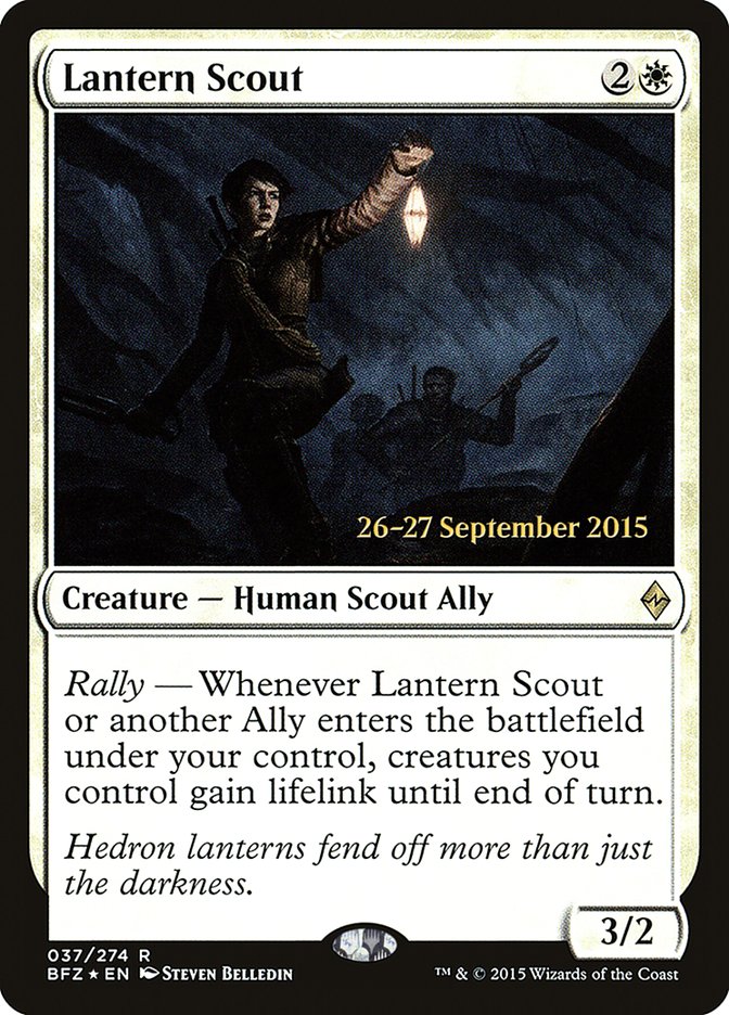 Lantern Scout [Battle for Zendikar Prerelease Promos] | GrognardGamesBatavia