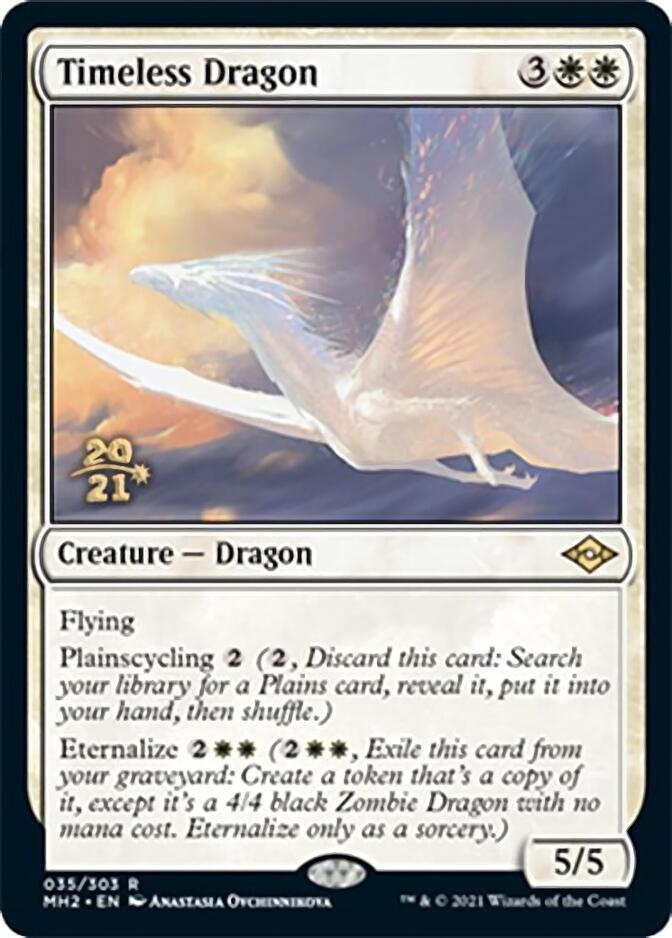 Timeless Dragon [Modern Horizons 2 Prerelease Promos] | GrognardGamesBatavia