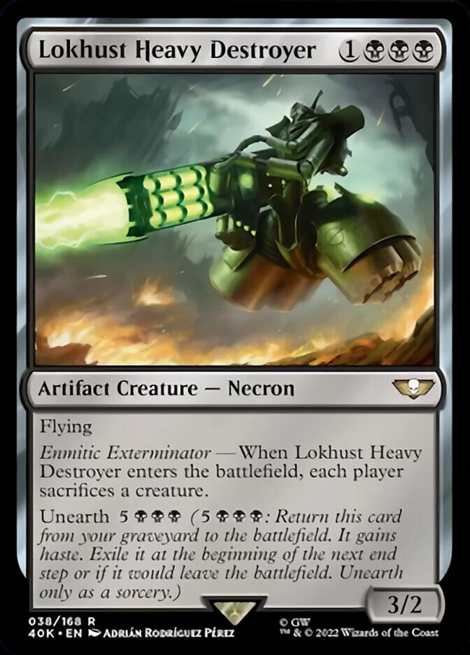 Lokhust Heavy Destroyer (Surge Foil) [Universes Beyond: Warhammer 40,000] | GrognardGamesBatavia