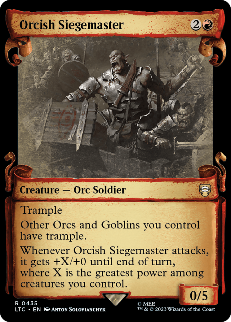 Orcish Siegemaster [The Lord of the Rings: Tales of Middle-Earth Commander Showcase Scrolls] | GrognardGamesBatavia