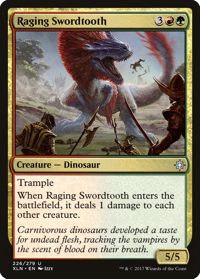 Raging Swordtooth [Ixalan] | GrognardGamesBatavia