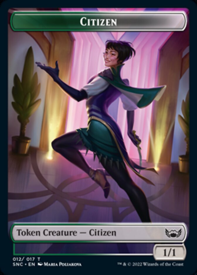 Plant // Citizen Double-Sided Token [Streets of New Capenna Commander Tokens] | GrognardGamesBatavia