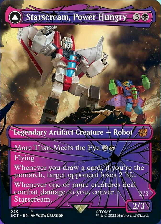 Starscream, Power Hungry // Starscream, Seeker Leader (Shattered Glass) [Universes Beyond: Transformers] | GrognardGamesBatavia