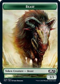 Beast // Griffin Double-Sided Token [Core Set 2021 Tokens] | GrognardGamesBatavia