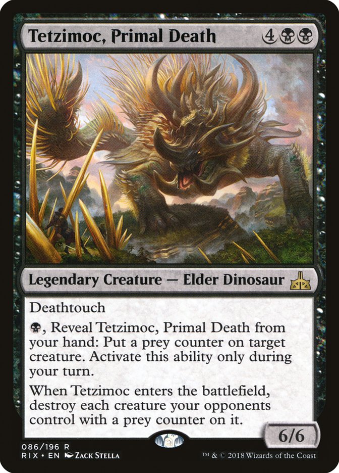 Tetzimoc, Primal Death [Rivals of Ixalan] | GrognardGamesBatavia