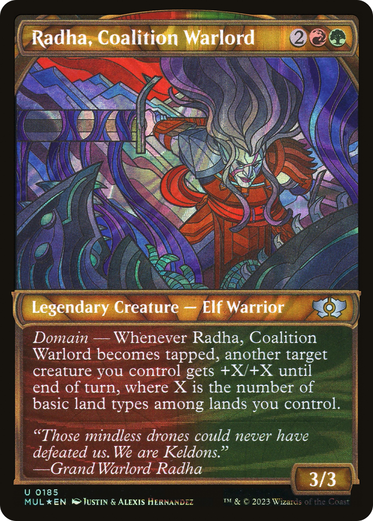 Radha, Coalition Warlord (Halo Foil) [Multiverse Legends] | GrognardGamesBatavia