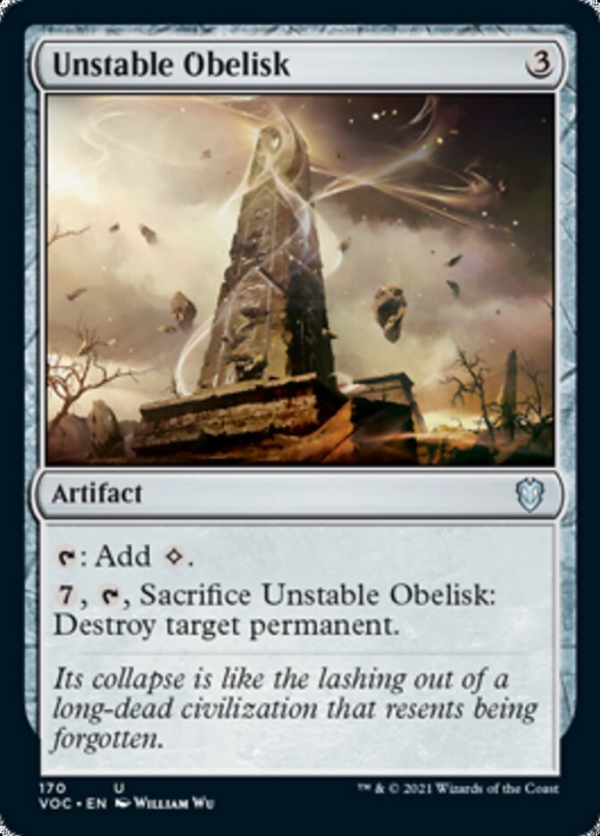 Unstable Obelisk [Innistrad: Crimson Vow Commander] | GrognardGamesBatavia