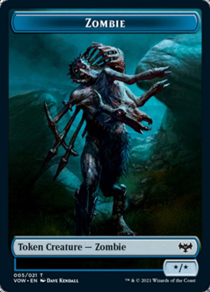 Zombie Token (005) [Innistrad: Crimson Vow Tokens] | GrognardGamesBatavia