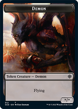 Demon // Demon Double-Sided Token [Starter Commander Decks] | GrognardGamesBatavia