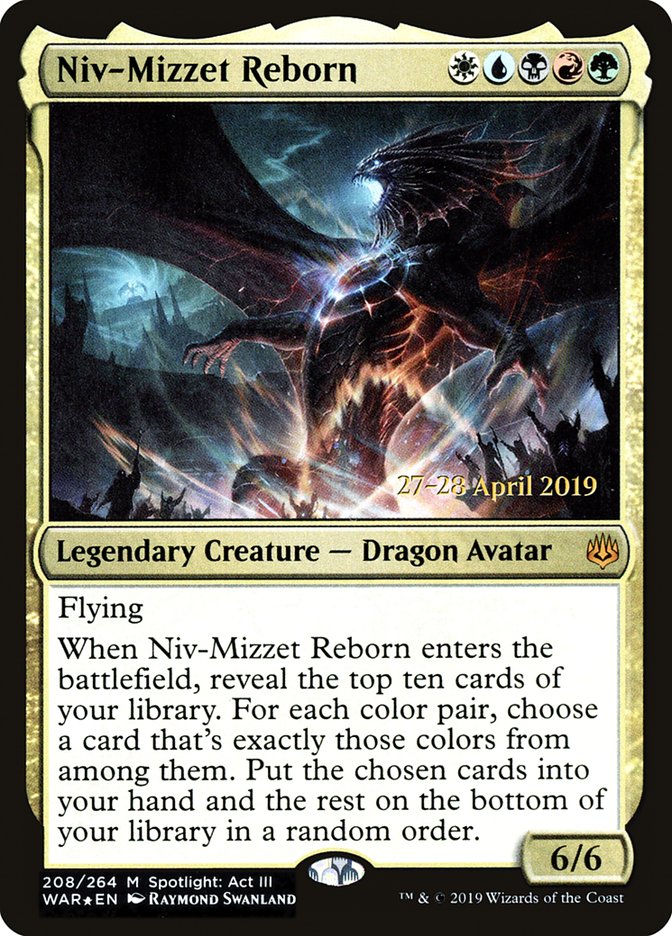 Niv-Mizzet Reborn [War of the Spark Prerelease Promos] | GrognardGamesBatavia